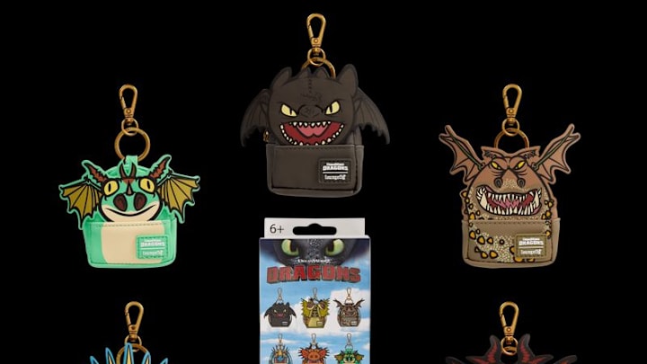 Loungefly How To Train Your Dragon Mystery Mini Backpack Keychain Charm