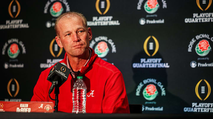 Kalen DeBoer at Rose Bowl media day Kalen DeBoer at Rose Bowl media day