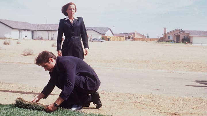 Gillian Anderson and David Duchovny in 'The X-Files.'