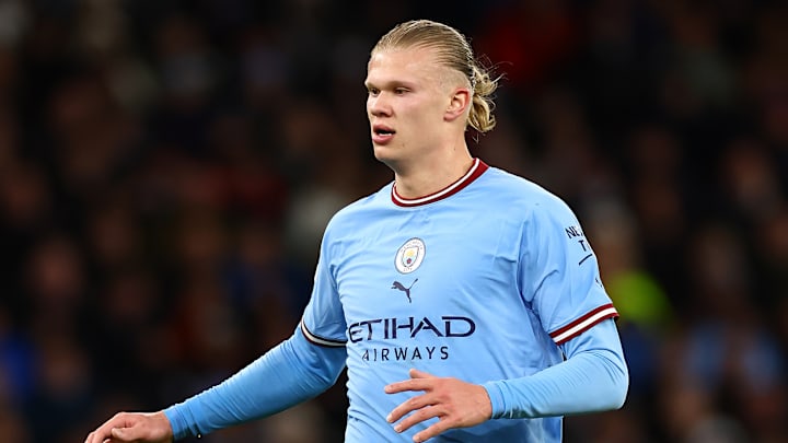 Erling Haaland, buteur et passeur décisif lors du match aller 