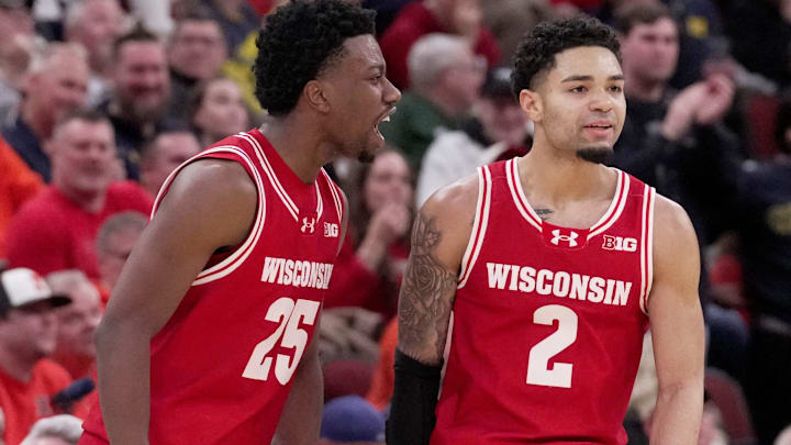 Wisconsin guard John Blackwell (25) and Wisconsin guard Nick Boyd (2). Wisconsin guard John Blackwell (25) and Wisconsin guard Nick Boyd (2).