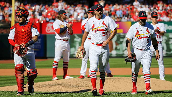 Yadier Molina, Adam Wainwright y Albert Pujols fueron ovacionados como las leyendas que son para San Luis
