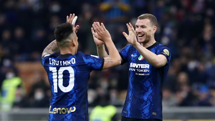 Edin Dzeko e Lautaro Martinez