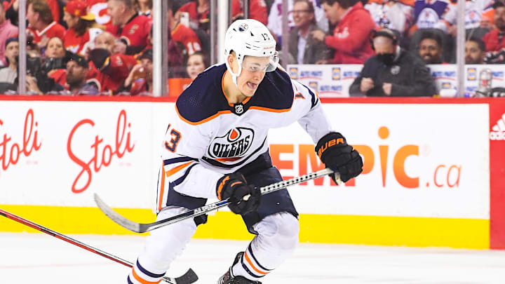 Jesse Puljujarvi - Edmonton Oilers v Calgary Flames - Game Five