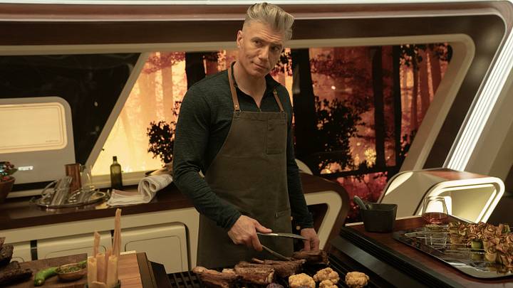 Anson Mount as Capt. Pike in season 3, Episode 10 of Strange New Worlds. Photo Credit: Marni Grossman/Paramount+