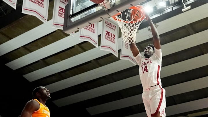 Bediako played in his first game for Alabama since March of 2023. 