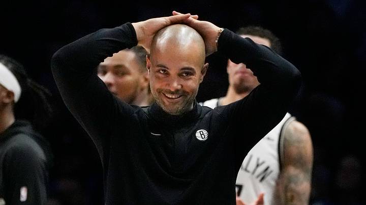 Dec 27, 2025; Minneapolis, Minnesota, USA; Brooklyn Nets head coach Jordi Fernández reacts as he watches his team take on the Minnesota Timberwolves in the third quarter at Target Center. Mandatory Credit: Bruce Kluckhohn-Imagn Images Dec 27, 2025; Minneapolis, Minnesota, USA; Brooklyn Nets head coach Jordi Fernández reacts as he watches his team take on the Minnesota Timberwolves in the third quarter at Target Center. Mandatory Credit: Bruce Kluckhohn-Imagn Images