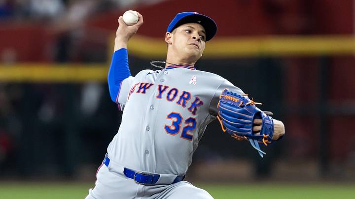 May 10, 2026; Phoenix, Arizona, USA; New York Mets pitcher Tobias Myers in the second inning against the Arizona Diamondbacks at Chase Field. Mandatory Credit: Mark J. Rebilas-Imagn Images May 10, 2026; Phoenix, Arizona, USA; New York Mets pitcher Tobias Myers in the second inning against the Arizona Diamondbacks at Chase Field. Mandatory Credit: Mark J. Rebilas-Imagn Images