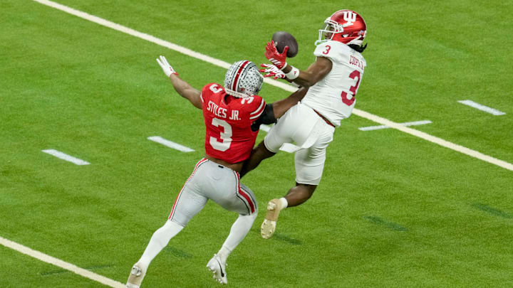 Ohio State Buckeyes nickel Lorenzo Styles will be targeted by the Miami Hurricanes and Texas A&M Aggies