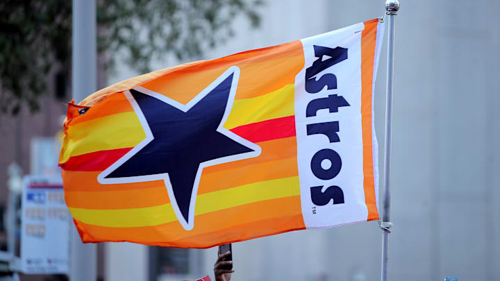 A Houston Astros flag 