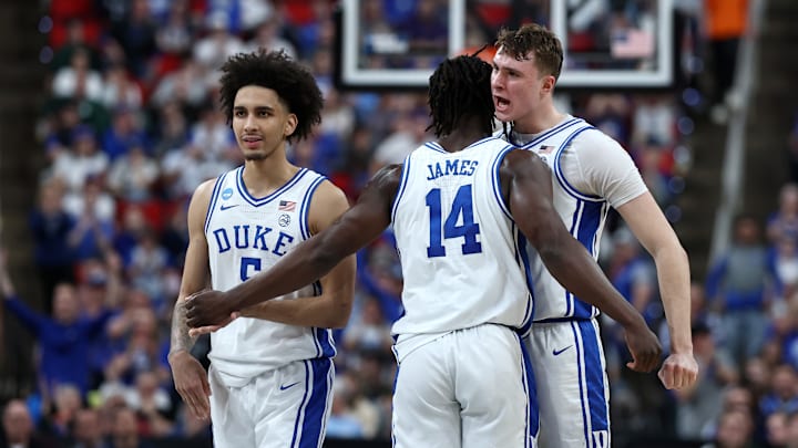 Tyrese Proctor, Sion James, Cooper Flagg, Duke Blue Devils