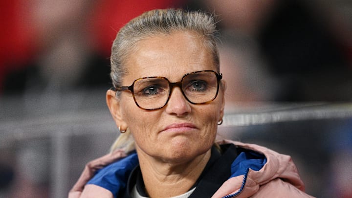 England manager Sarina Wiegman during the game against Germany