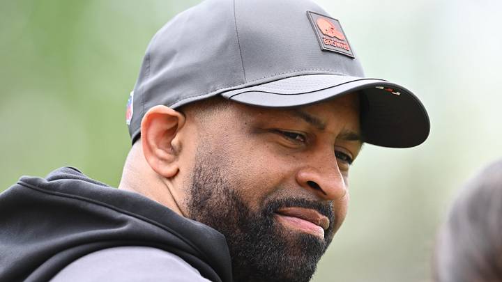 May 8, 2026; Berea, OH, USA; Cleveland Browns executive vice president, football operations & general manager Andrew Berry during rookie minicamp at CrossCountry Mortgage Campus. Mandatory Credit: Ken Blaze-Imagn Images