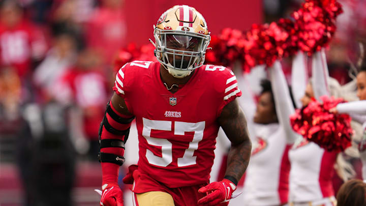 San Francisco 49ers linebacker Dre Greenlaw (57)