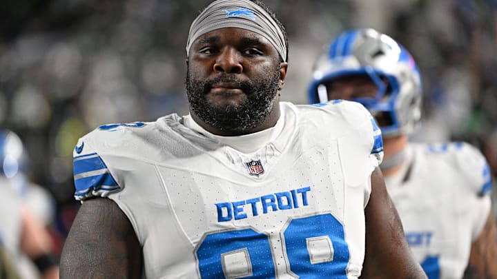 Nov 16, 2025; Philadelphia, Pennsylvania, USA; Detroit Lions defensive tackle DJ Reader (98) against the Philadelphia Eagles at Lincoln Financial Field. Mandatory Credit: Eric Hartline-Imagn Images Nov 16, 2025; Philadelphia, Pennsylvania, USA; Detroit Lions defensive tackle DJ Reader (98) against the Philadelphia Eagles at Lincoln Financial Field. Mandatory Credit: Eric Hartline-Imagn Images