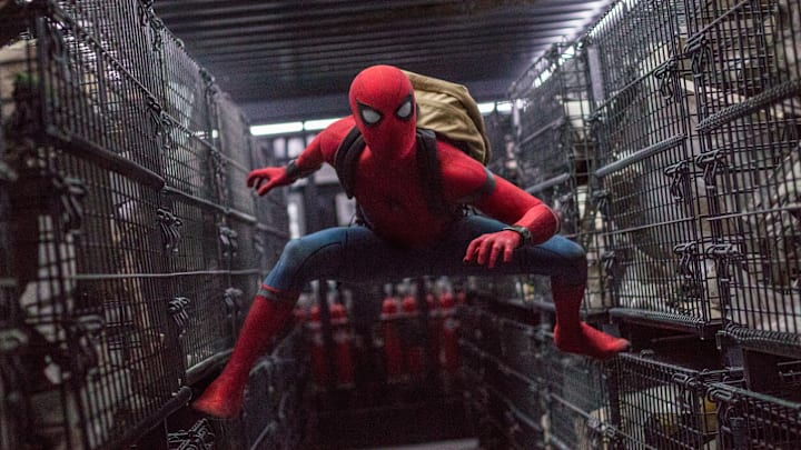 Tom Holland stars as Spider-Man in Columbia Pictures' SPIDER-MAN™: HOMECOMING.