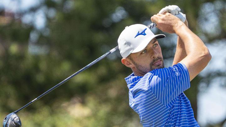 Marco Penge during a practice round for the 2023 British Open