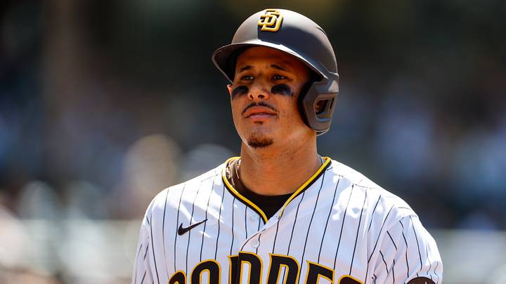 Aug 12, 2026; San Diego, California, USA; San Diego Padres third baseman Manny Machado (13) walks off the field during the fourth inning against the Milwaukee Brewers at Petco Park. Mandatory Credit: David Frerker-Imagn Images Aug 12, 2026; San Diego, California, USA; San Diego Padres third baseman Manny Machado (13) walks off the field during the fourth inning against the Milwaukee Brewers at Petco Park. Mandatory Credit: David Frerker-Imagn Images