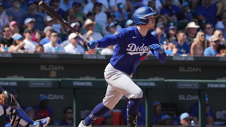 Los Angeles Dodgers right fielder Jack Suwinski.