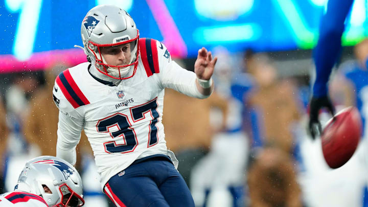 Chad Ryland is one of three Patriots rookies who are on thin ice after his first season. 