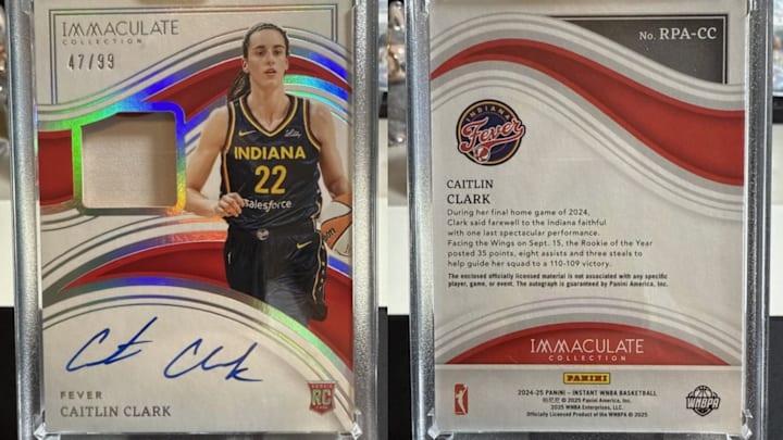 Did Caitlin Clark wear the memorabilia? Read the fine print to learn more. Did Caitlin Clark wear the memorabilia? Read the fine print to learn more.