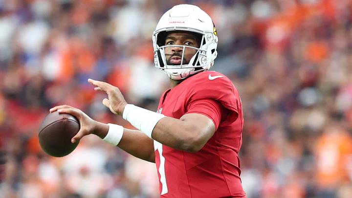 Arizona Cardinals quarterback Jacoby Brissett (7) passes against the Denver Broncos during the second half at State Farm Stadium. Mandatory Credit: Mark J. Rebilas-Imagn Images Arizona Cardinals quarterback Jacoby Brissett (7) passes against the Denver Broncos during the second half at State Farm Stadium. Mandatory Credit: Mark J. Rebilas-Imagn Images
