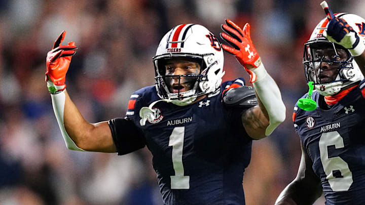 Auburn safety Jerrin Thompson played the Oklahoma Sooners four times as a member of the Texas Longhorns. Auburn safety Jerrin Thompson played the Oklahoma Sooners four times as a member of the Texas Longhorns.