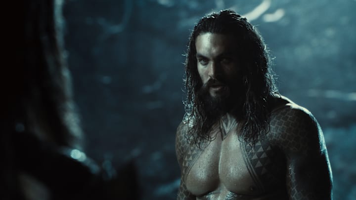 Jason Momoa (Aquaman / Arthur Curry) in Zack Snyder's Justice League. Photograph by Courtesy of HBO Max