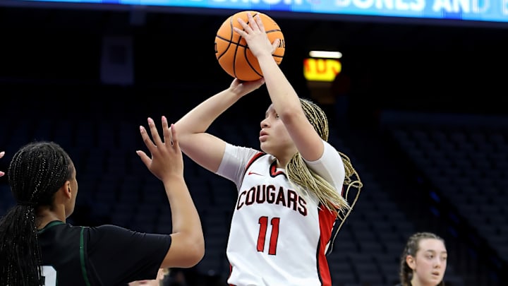 Carondelet junior Oliva Smith goes up for a deuce in a 51-48 win over Sage Hill for the CIF State Division 1 championship Friday at the Golden 1 Center. 