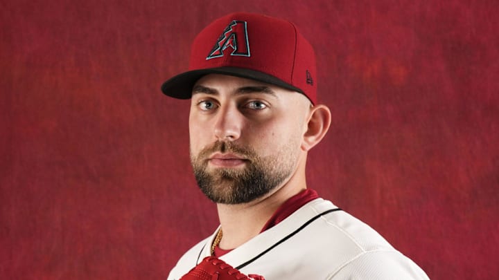 Austin Pope during photo day at Salt River Fields at Talking Stick on Feb. 21, 2024.