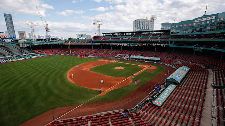 Sep 6, 2020; Boston, Massachusetts, USA; An empty Fenway Park is seen during the game between the Boston Red Sox and the Toronto Blue Jays. Mandatory Credit: Winslow Townson-Imagn Images Sep 6, 2020; Boston, Massachusetts, USA; An empty Fenway Park is seen during the game between the Boston Red Sox and the Toronto Blue Jays. Mandatory Credit: Winslow Townson-Imagn Images