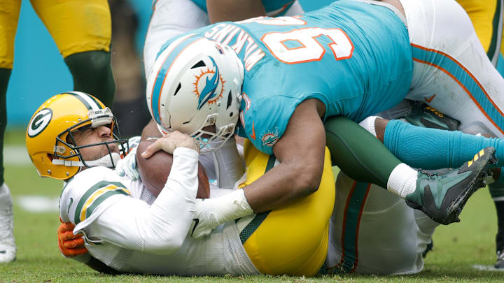 Dec 25, 2022; Miami Gardens, Florida, USA; Miami Dolphins defensive tackle Christian Wilkins (94)