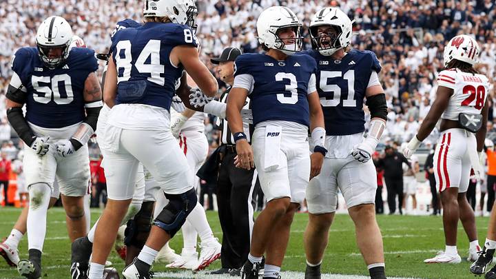 Penn State Nittany Lions quarterback Rocco Becht (3) Penn State Nittany Lions quarterback Rocco Becht (3)