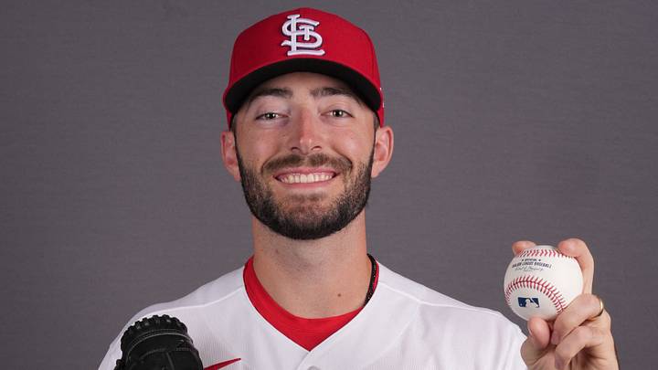 Feb 17, 2026; Jupiter, FL, USA; St. Louis Cardinals pitcher Cooper Hjerpe (56). Mandatory Credit: Jim Rassol-Imagn Images Feb 17, 2026; Jupiter, FL, USA; St. Louis Cardinals pitcher Cooper Hjerpe (56). Mandatory Credit: Jim Rassol-Imagn Images