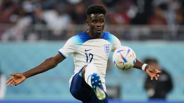 Saka figura como uno de los goleadores del mundial con dos anotaciones