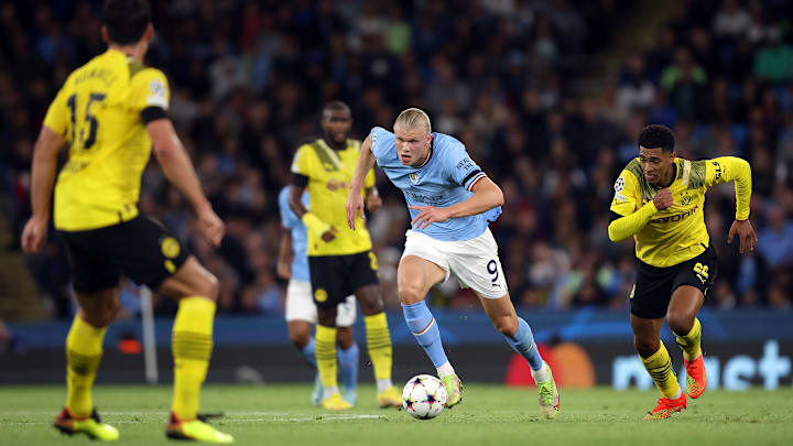 Com Haaland em ação, Borussia Dortmund e Manchester City se enfrentam no Signal Iduna Park.