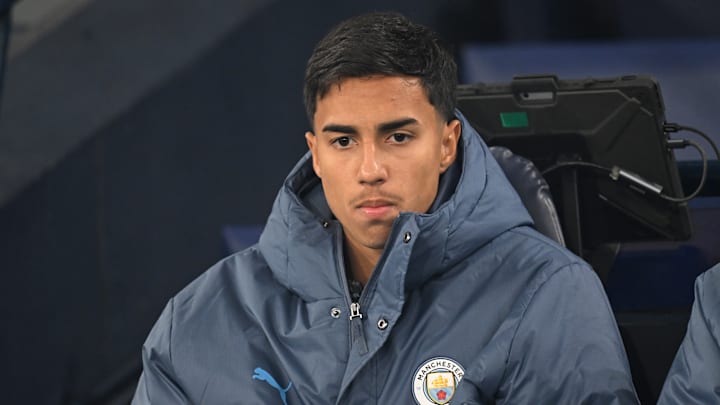 Vitor Reis joined Man City from Palmeiras in January