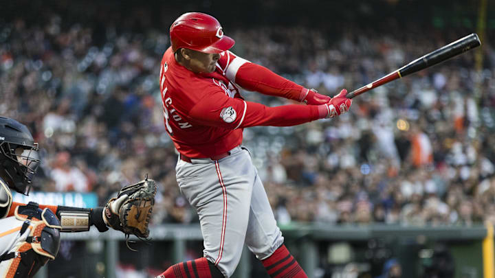 Cincinnati Reds first baseman Christian Encarnacion-Strand (33) 