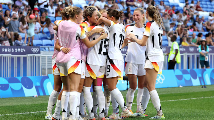 Der Moment als Giulia Gwinn den Führungstreffer gegen Spanien erzielte