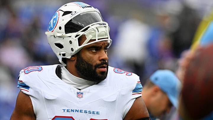 Oct 4, 2026; Baltimore, Maryland, USA; Tennessee Titans defensive tackle Solomon Thomas (90) warms up before the game against the Baltimore Ravens at M&T Bank Stadium. Mandatory Credit: Tommy Gilligan-Imagn Images Oct 4, 2026; Baltimore, Maryland, USA; Tennessee Titans defensive tackle Solomon Thomas (90) warms up before the game against the Baltimore Ravens at M&T Bank Stadium. Mandatory Credit: Tommy Gilligan-Imagn Images