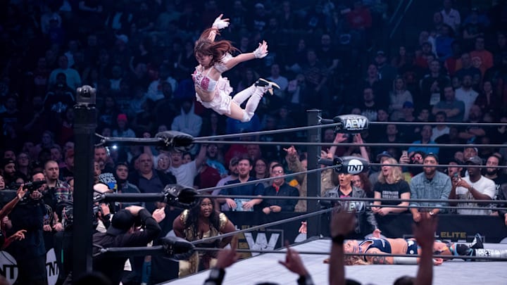 Scenes from the match between Kris Statlander and Riho on Wednesday, Jan. 8, 2020, during All Elite