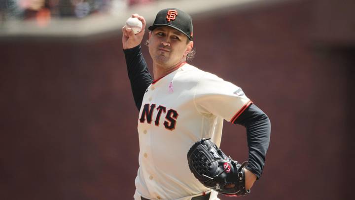 San Francisco Giants starting pitcher Tyler Mahle San Francisco Giants starting pitcher Tyler Mahle
