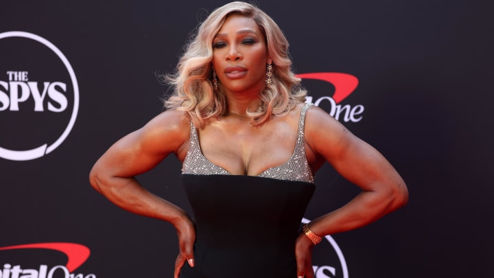 Jul 11, 2024; Los Angeles, CA, USA; Former tennis star Serena Williams arrives on the red carpet before hosting the 2024 ESPYS at Dolby Theatre. Mandatory Credit: Kiyoshi Mio-USA TODAY Sports Jul 11, 2024; Los Angeles, CA, USA; Former tennis star Serena Williams arrives on the red carpet before hosting the 2024 ESPYS at Dolby Theatre. Mandatory Credit: Kiyoshi Mio-USA TODAY Sports