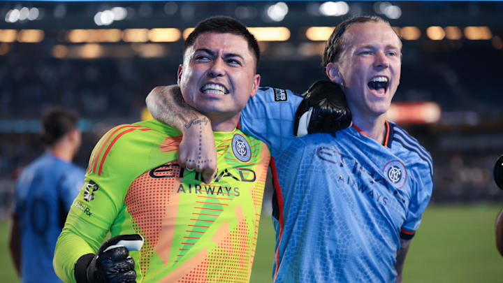Luis Barraza and Birk Risa of NYCFC