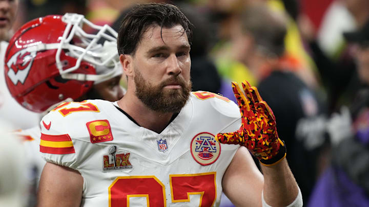 Travis Kelce had just four catches for 39 yards in the Chiefs' Super Bowl loss to the Eagles. 
