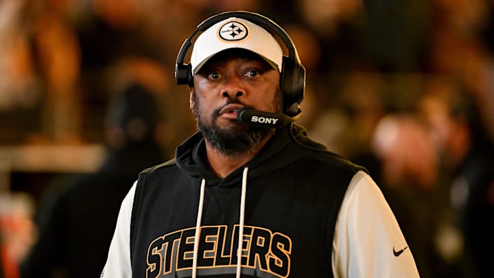 Jan 12, 2026; Pittsburgh, PA, USA; Pittsburgh Steelers head coach Mike Tomlin before an AFC Wild Card Round game against the Houston Texans at Acrisure Stadium. Mandatory Credit: Barry Reeger-Imagn Images Jan 12, 2026; Pittsburgh, PA, USA; Pittsburgh Steelers head coach Mike Tomlin before an AFC Wild Card Round game against the Houston Texans at Acrisure Stadium. Mandatory Credit: Barry Reeger-Imagn Images