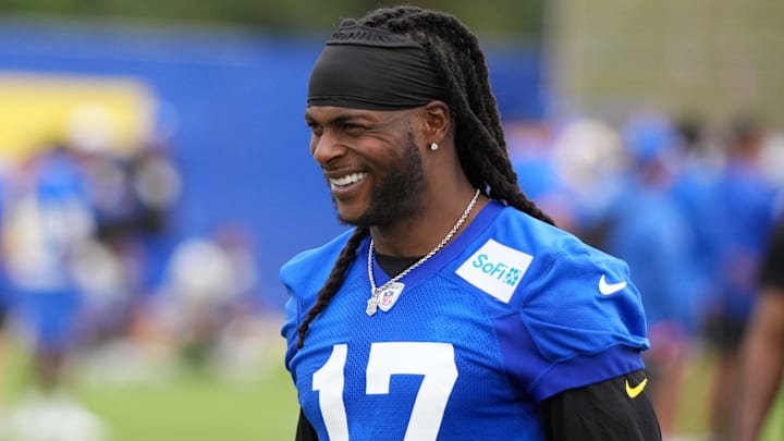 Davante Adams joins Puka Nacua and Tutu Atwell, rounding out the Rams’ receiving corps.  