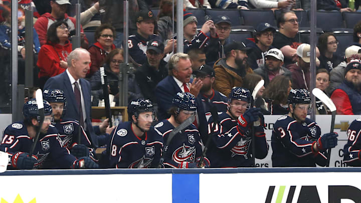 Blue Jackets head coach Rick Bowness.