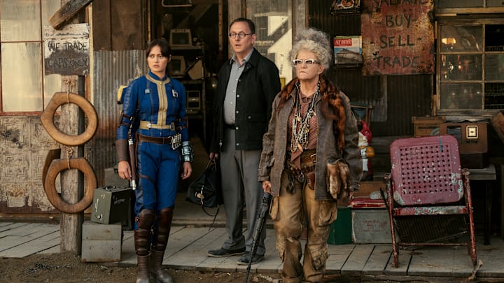 Ella Purnell, Michael Emerson, Dale Dickey in Fallout. Credit: JoJo Whilden/Prime Video © 2024 Amazon Content Services LLC