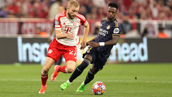 Bayern Munich and Real Madrid traded blows in the first leg of their UEFA Champions League semifinal. The game ended in a 2-2 draw.